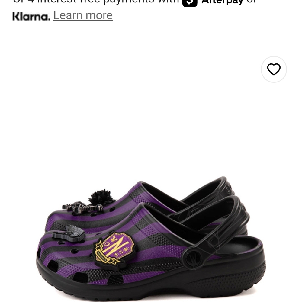 Crocs WEDNESDAY Nevermore Siza 6 NWT - Picture 4 of 11